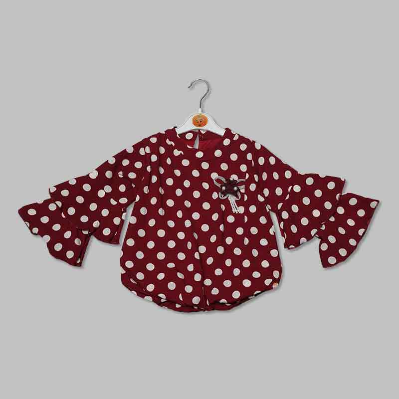 Polka Dot Top for Kid Girls