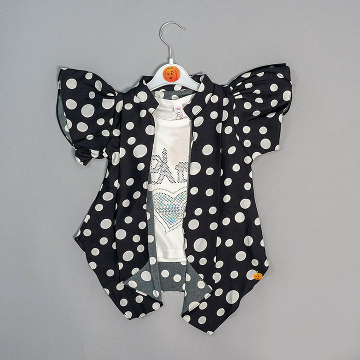 Beautiful Dotted Top for Kids and Girls Front View