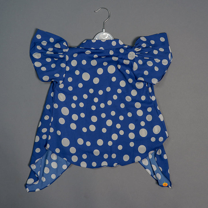 Beautiful Dotted Top for Kids and Girls Back View