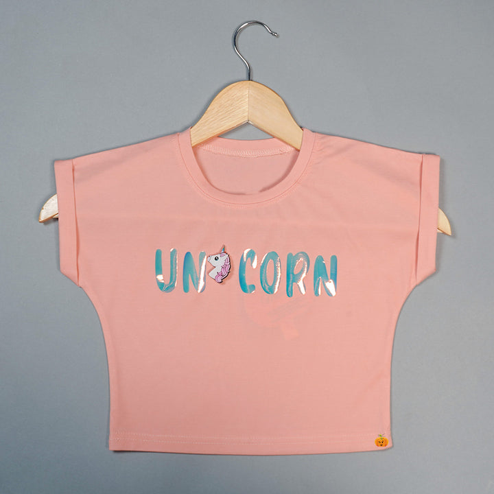 Unicorn Print Top For Kids
