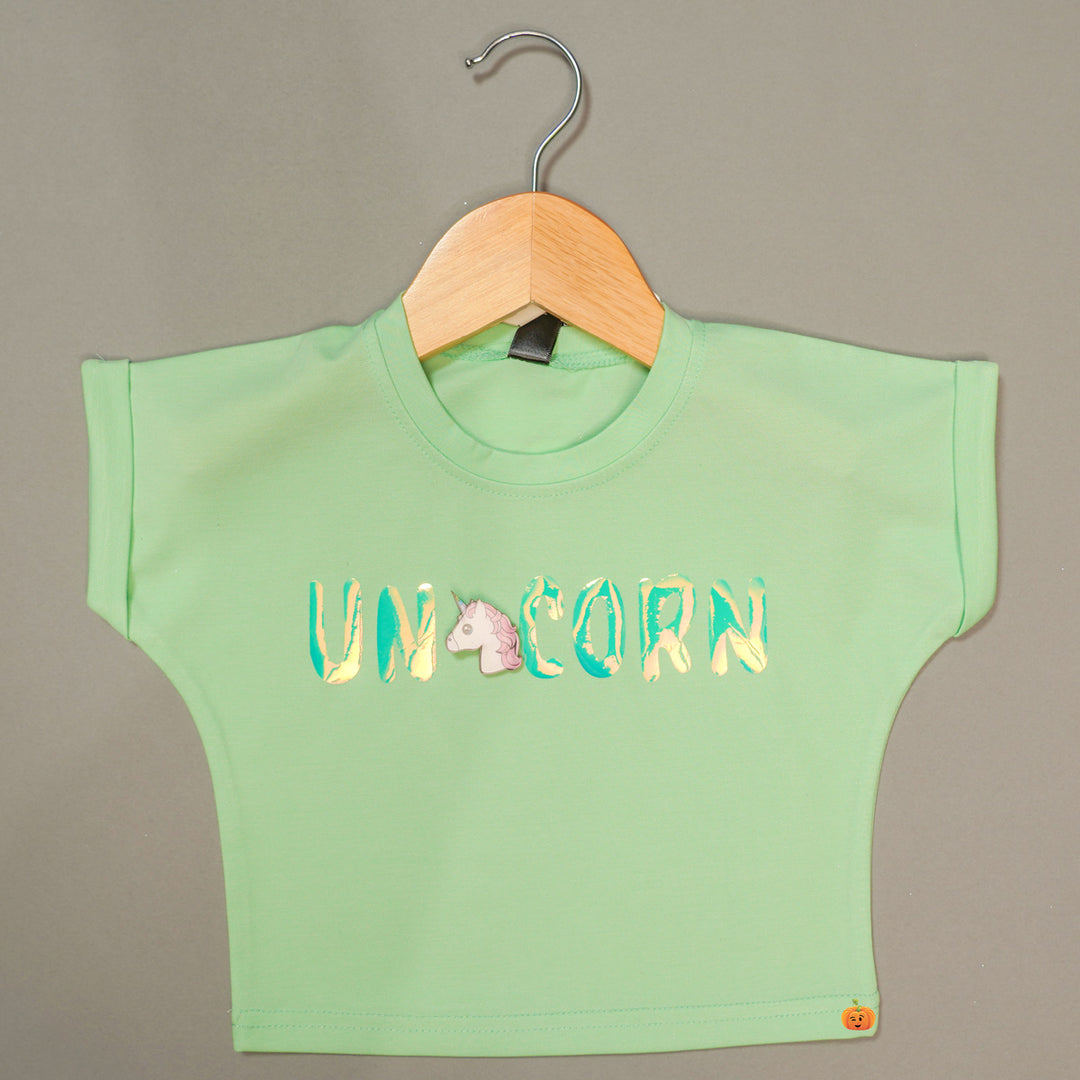Unicorn Print Top For Kids