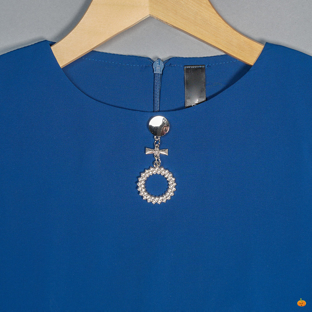 Beautiful Flare Sleeves Top for Kids Close Up View