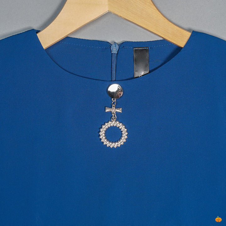 Beautiful Flare Sleeves Top for Kids Close Up View