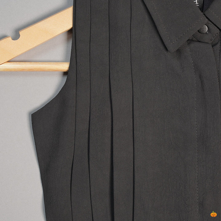 Collard Top for Kids and Girls Close Up View