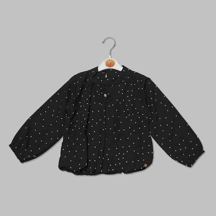 Polka Dot Top For Kid Girls