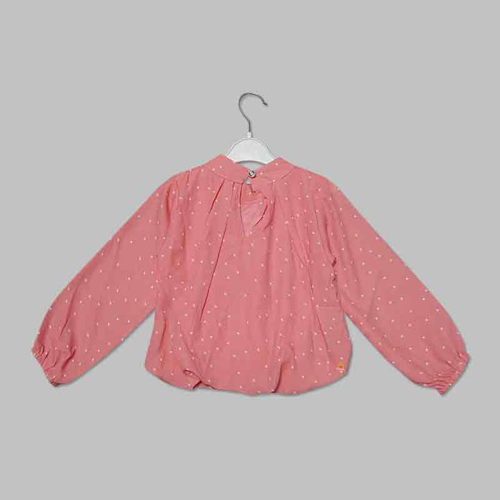 Polka Dot Top For Kid Girls