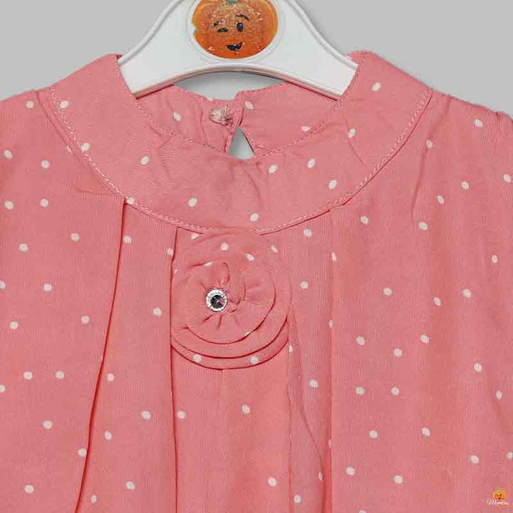 Polka Dot Top For Kid Girls