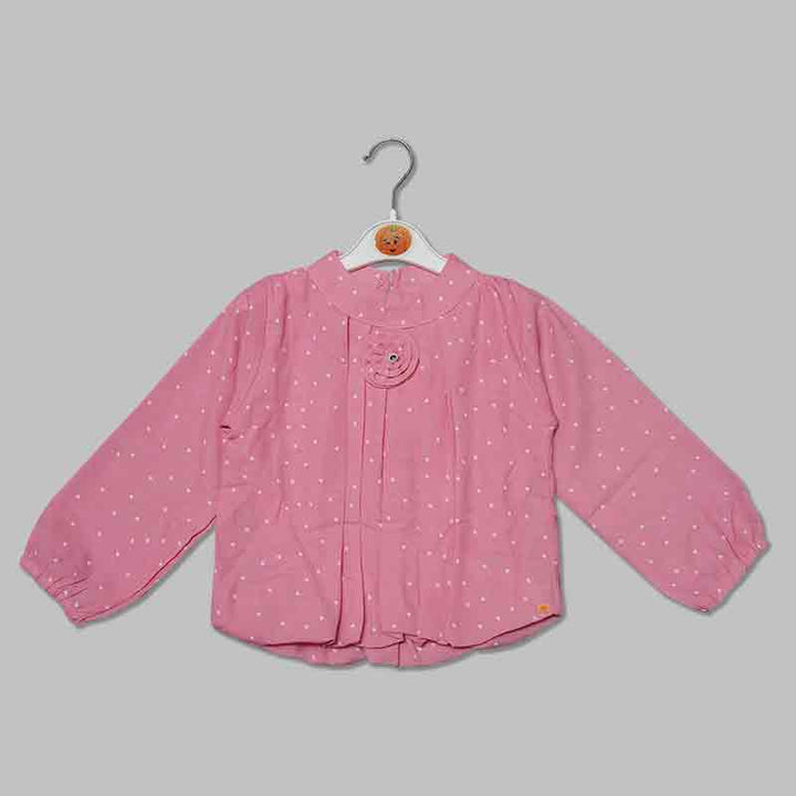 Polka Dot Top For Kid Girls