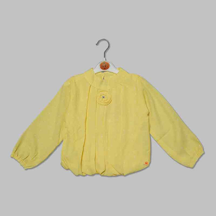 Polka Dot Top For Kid Girls