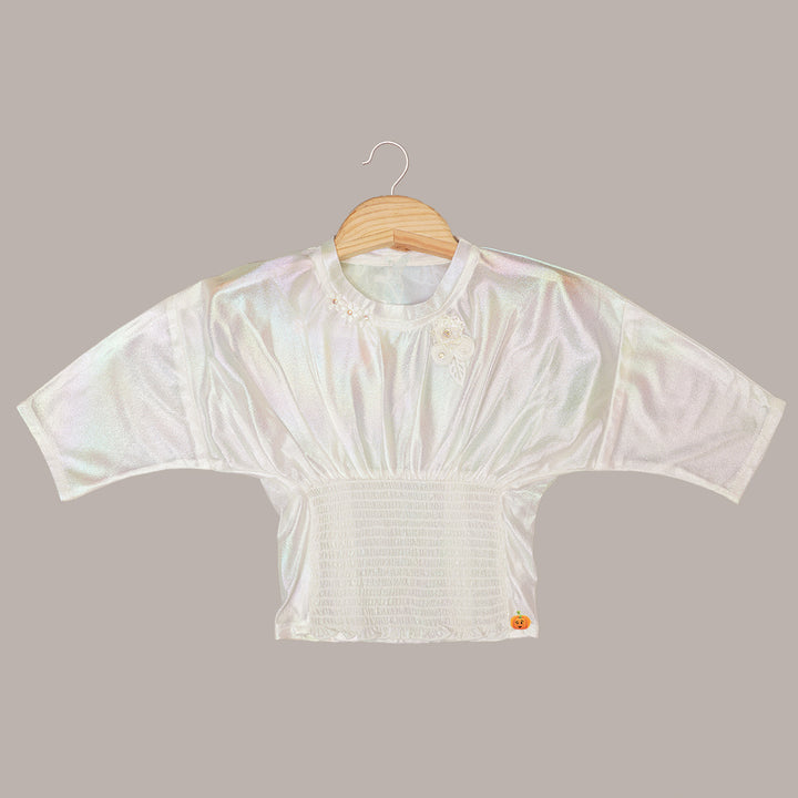 Shining Full Sleeves Top for Girls Variant Front View 