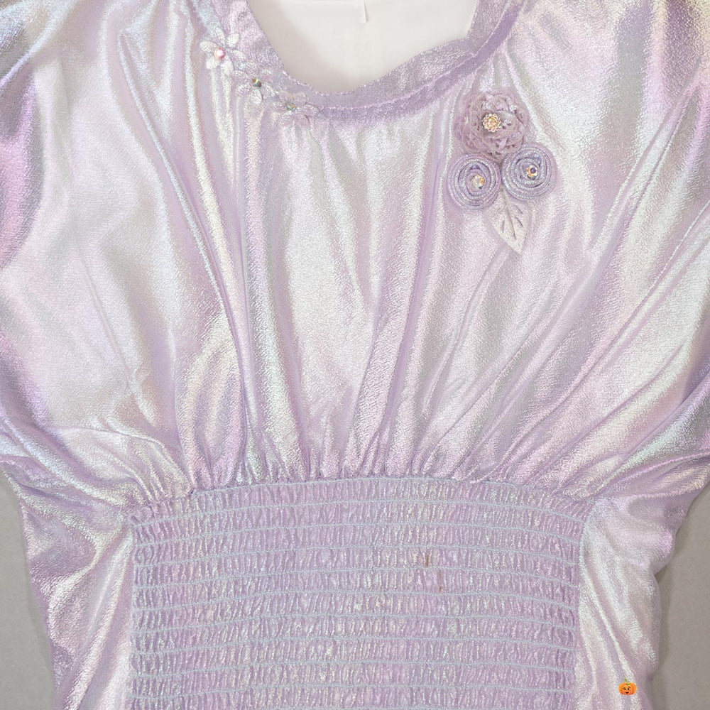 Shining  Full Sleeves Top for Girls Close Up View