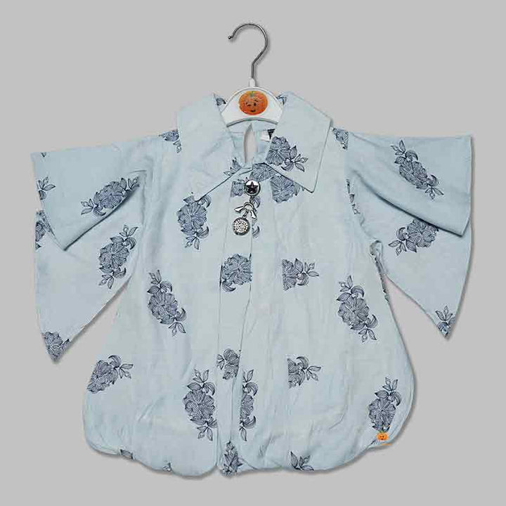 Top for Kid Girls with Flower Print
