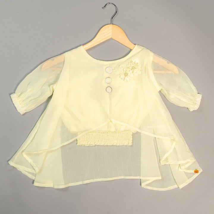 Plain Design Top for Kids Front View