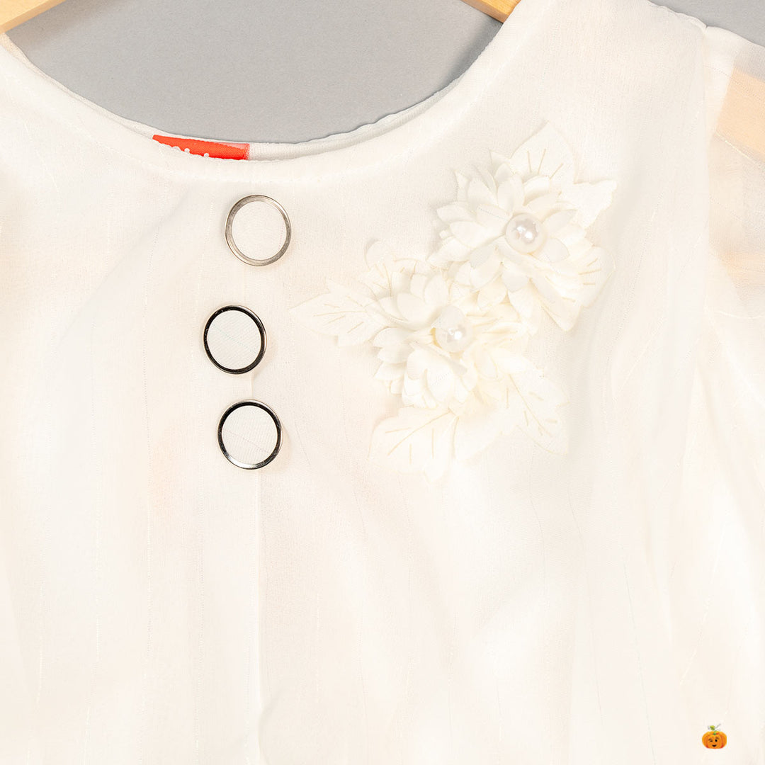 Plain Design Top for Kids Close Up View