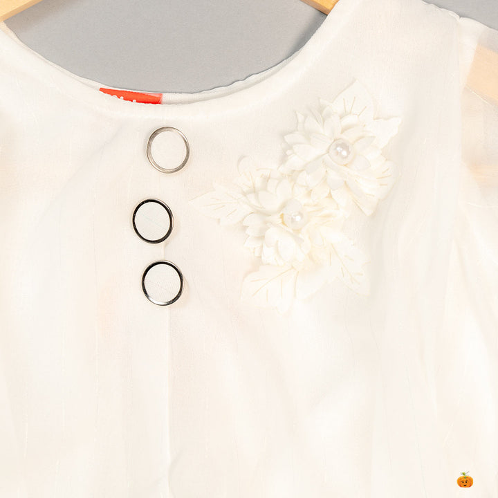 Plain Design Top for Kids Close Up View