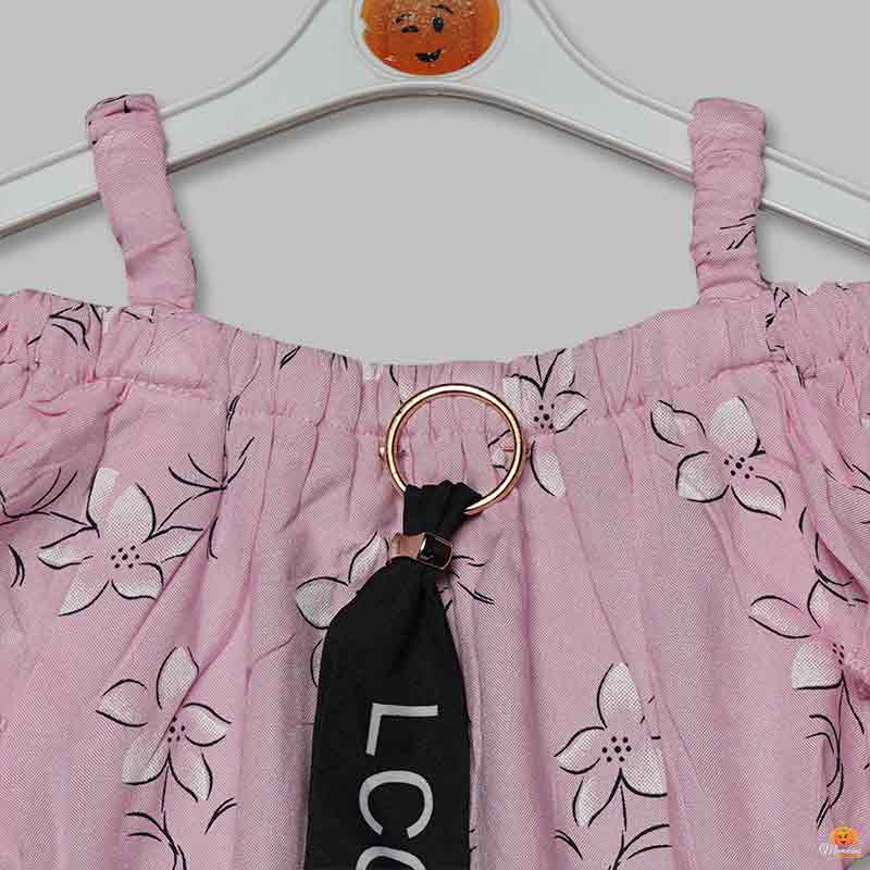 Top for Kid Girls with Flower Print