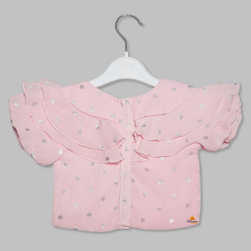 Western Set For Girls And Kids With Pleated Pattern SkirtPink