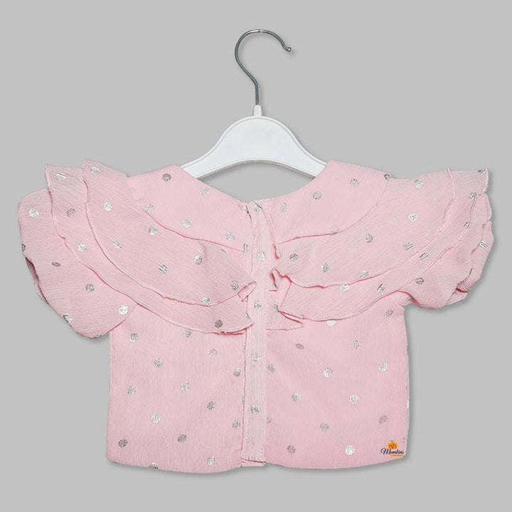 Western Set For Girls And Kids With Pleated Pattern SkirtPink