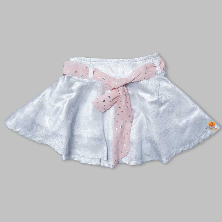 One-Shouldered Western Wear For Girls And KidsPEACH
