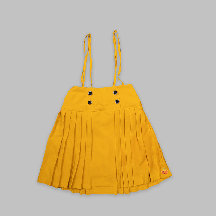Skirt And Top For Kids With Dotted Patterns